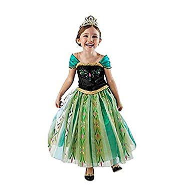 loel Anna Princess Dress Frozen Costume for Girls