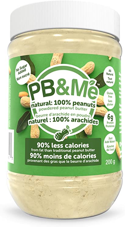 PB&Me No Sugar Added Powdered Peanut Butter, 200 Grams