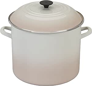 Le Creuset Enamel On Steel Stockpot, 16 qt., Meringue