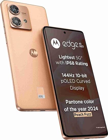 Motorola Edge 40 Neo 5G (Peach Fuzz, 8GB RAM, 128GB Storage)