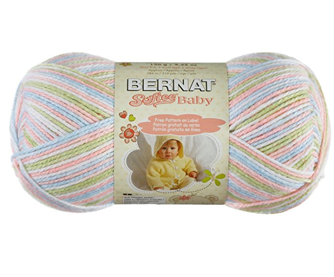 Bernat Softee Baby Yarn, Baby Spring, Single Ball