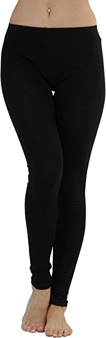 ToBeInStyle Women's Skinny Fit Cotton Stretch Full Length Leggings