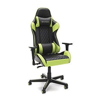 RESPAWN-100 Racing Style Gaming Chair - Reclining Ergonomic Leather Chair Office or Gaming Chair RSP-100-BLU