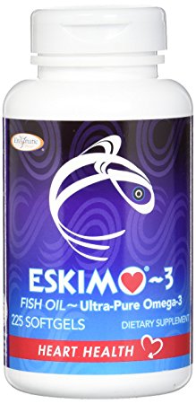 Enzymatic Therapy Eskimo-3 Fish Oil Supplement, 225 Count