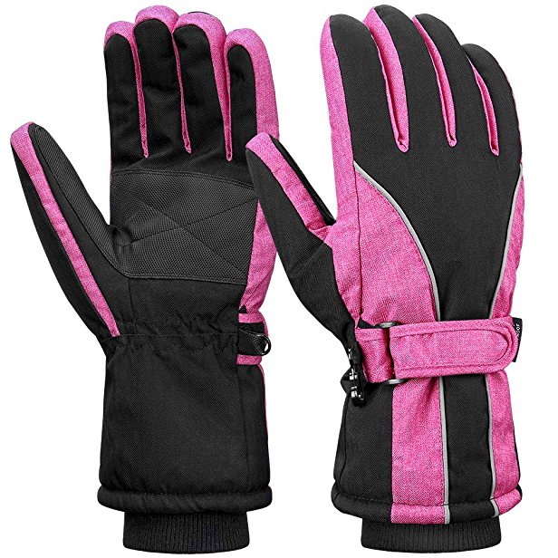 Terra Hiker Waterproof Microfiber Winter Ski Gloves 3M Thinsulate Insulation for Women