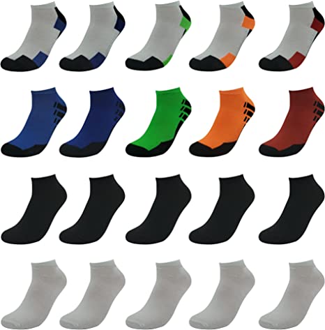 Limited Time Offer! Men's Low-cut Socks" 20 Pair" (10 Pack   10 "Free" Pair)