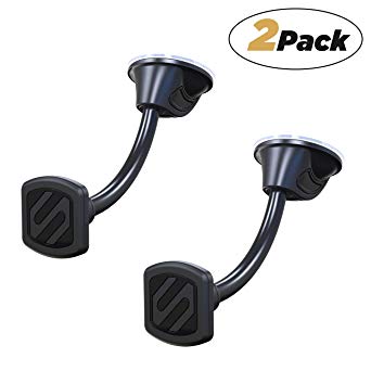 SCOSCHE MWDM2PK-UB MagicMount Universal Magnetic Phone/GPS Suction Cup Mount for The Car, Home or Office - 2-Pack