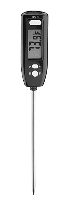 Cuisinart CTG-00-ATM Digital LCD Thermometer, Black