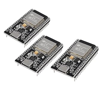 HiLetgo 3pcs ESP32 ESP-32D ESP-WROOM-32 CP2012 USB C 38 Pin WiFi Bluetooth Dual Core Type-C Interface ESP32-DevKitC-32 Development Board Module STA/AP/STA AP