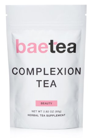 Baetea Complexion Tea Get Healthy Glowing and Imperfection Free Skin 26 Servings with Potent Traditional Organic Herbs Ultimate Way to Nourish and Fortify