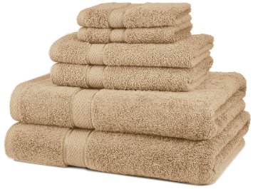 Pinzon 6-Piece Egyptian Cotton Towel Set - Driftwood