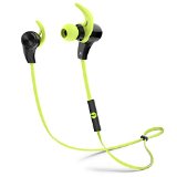 1byone Wireless In-Ear Headphones - 41 Bluetooth Sports Earphones with HD Stereo Sound - Modern Sweat-Proof and Ergonomic design - Black and Green