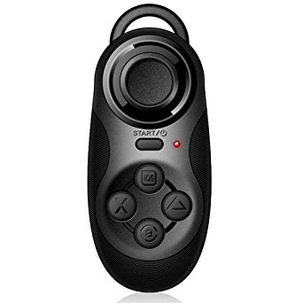 MOSTOP (TM) 2 IN 1 Universal Portable Wireless Bluetooth Autodyne Artifact   Mini Game Controllers / Mobile Phone Handheld Self Timer Pole Remote Control Handle Compatible with IOS & Android & Windows for Playing Video Game/Taking Pictures/Listening to Music/3D Games/E-books Flip (Black)