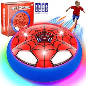 Hover Soccer Ball Toys for Kids,Soccer Birthday Gifts for 3 4 5 6 7 8  Year Old Boys,Battery Operated Air Floating LED Light Soccer Ball Game,Christmas Toys Gifts for 3-12 Year Old Boys Girls