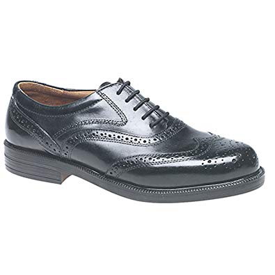 Scimitar Mens Gents Leather Wide Fit Brogues Shoes Size 6-14 Black
