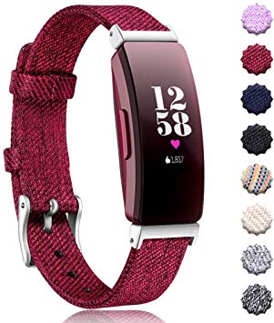 Maledan Replacement for Fitbit Inspire HR & Inspire Bands Women Men Large Small, Woven Fabric Accessories Strap Wrist Band Compatible with Fitbit Inspire & Inspire HR Fitness Tracker & Ace 2