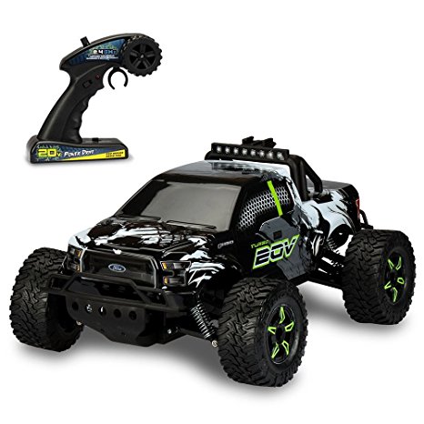 Kid Galaxy Ford f150 Remote Control Truck. Fast 30 MPH All Terrain Off-road RC Car. RTR 1/10 Scale 2.4 Ghz 20v Electric Rechargeable