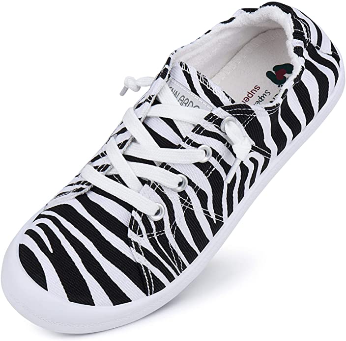 Canvas Sneakers for Women Low Tops Slip On Sneakers Casual Shoes Comfortable