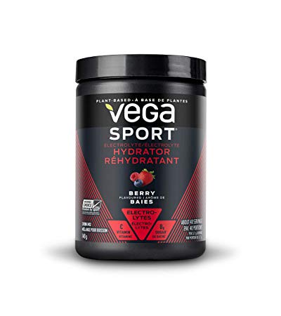 Vega Sport Electrolyte Hydrator Berry (30 Servings, 5.2oz) - Keto-Friendly, Gluten Free, Non Dairy, Vegan, Sugar Free, Non GMO (Packaging May Very)