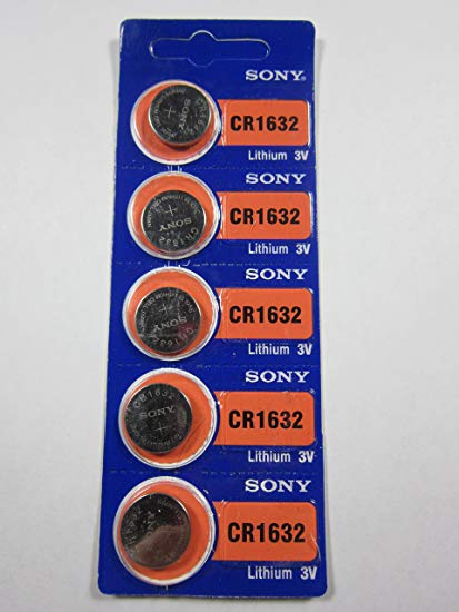 5x Sony CR1632 BR1632 CR 1632 - 3V Lithium Button Cell Battery Batteries - Official Genuine Sony