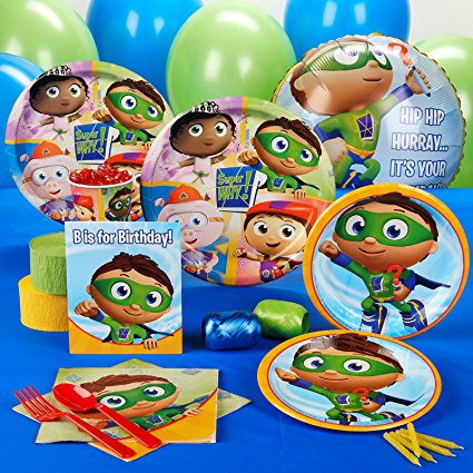 Super Why Party Supplies - Standard Party Pack for 16