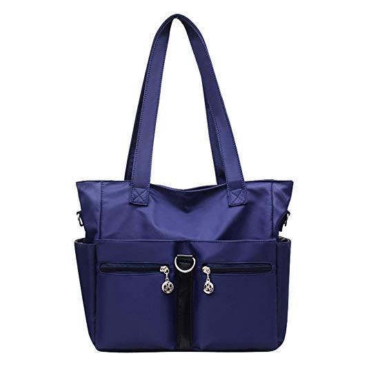 Fabuxry Women Casual Totes Handbags Shoulder Bags Purses Soft Nylon Bag