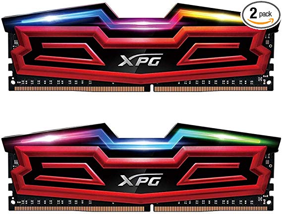 XPG Spectrix D40 RGB DDR4 3600MHz 16GB (2x8GB) 288-Pin PC4-28800 Desktop U-DIMM Memory Dual Retail Kit (AX4U360038G17-DR40)