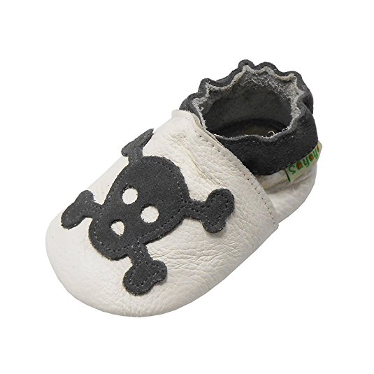 Sayoyo Baby Skull Soft Sole Leather Infant and Toddler Shoes