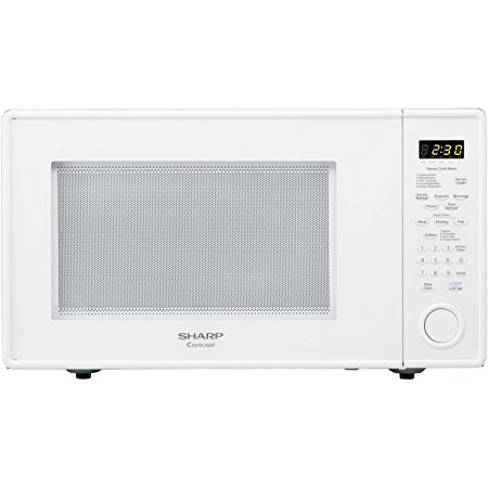 Sharp R559YW Sensor Microwave (1.8 cu.ft.), White, Standard