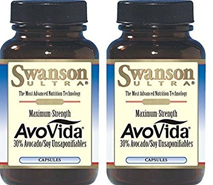 Swanson Ultra Maximum Strength AvoVida 300 mg -- 2 Bottles each of 60 Capsules