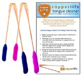 100 Copper Tongue Cleaner Scraper Antibacterial for Optimal Oral Hygiene Set of 2  His and Hers  Home and Travel