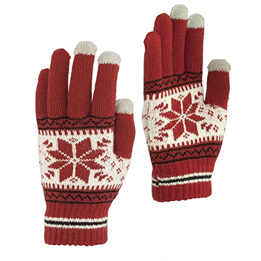 Touchscreen Texting Gloves - Outdoor Men's/Women's Warm Knit Winter Gloves