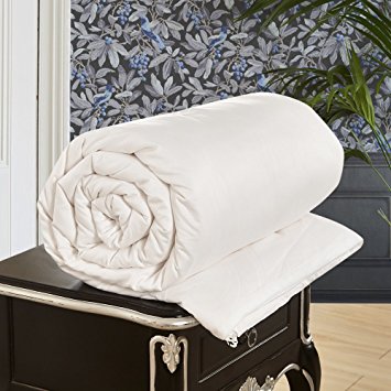 LILYSILK 100% Silk Filled Duvet Quilt Comforter for King Bed 225x220 cm All Seasons Lightweight Cotton Covered 9-11 Tog