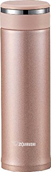 Zojirushi SM-JTE46PX Stainless Steel Travel Mug with Tea Leaf Filter, 16-Ounce/0.46-Liter, Pink Champagne