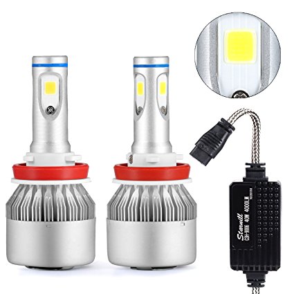 Starnill Automobile LED Headlight Bulbs All-in-One Conversion Kit-80W/8,000LM/6,000K-2 Year Warranty(H11)