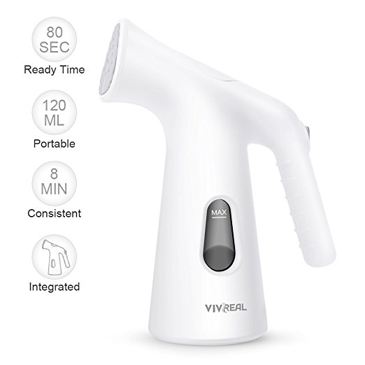 Clothes Steamer - Integrated Handheld Garment Steamer with 120ML, Fast Heat Portable Steamer for Soft Fabrics, Easy to Use Powerful Steamer for Clothes Ideal for Home & Travel, 100% Safety No Leakage