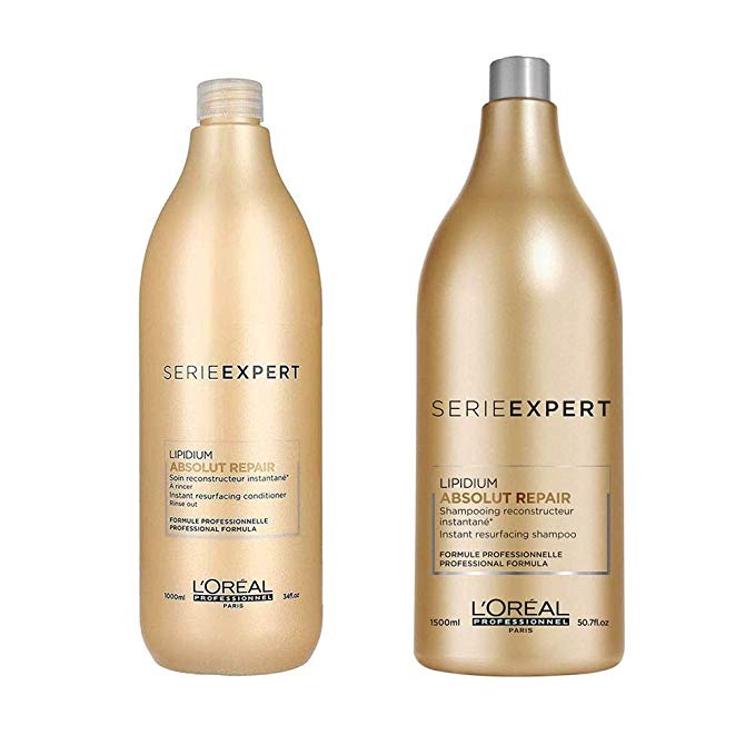 Serie Expert Lipidium Absolut Repair Shampoo 1500 ml & Conditioner 1000ml Duo