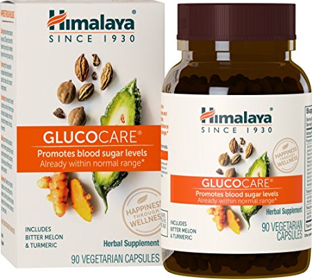 Himalaya GlucoCare/Diabecon with Bitter Melon and Gymnema for Blood Sugar Support, 90 Capsules, 626 mg