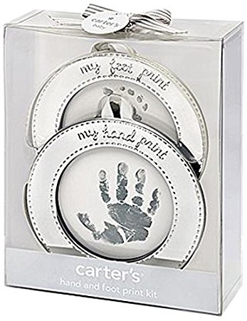 Carter's Hand and Foot Print Keepsake, Silver