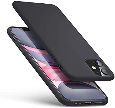 ESR Yippee Color Soft Case for iPhone 11, Liquid Silicone Rubber Case Cover [Comfortable Grip] [Screen & Camera Protection] [Velvety-Soft Lining] [Shock-Absorbing] for iPhone 11 6.1-Inch, Black