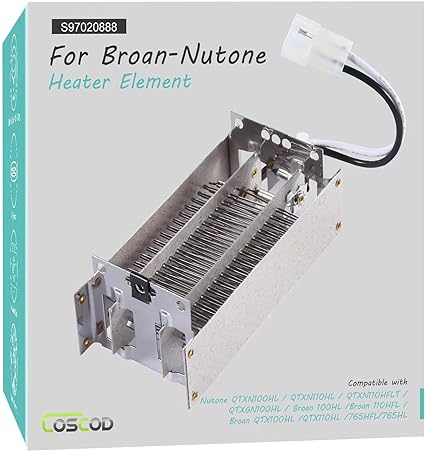 Original Bathroom Fan Heater Element Replacement Part, COSCOD Heater Element for Nutone QTXN 110HL/100HL/ Broan 100HL etc.
