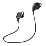 Bluetooth Earphones TaoTronics Wireless Headphones Sport Earbuds Headsets Bluetooth 40 Balanced Audio Build-in Mic aptX CVC 60 Noise-Cancelling-Black