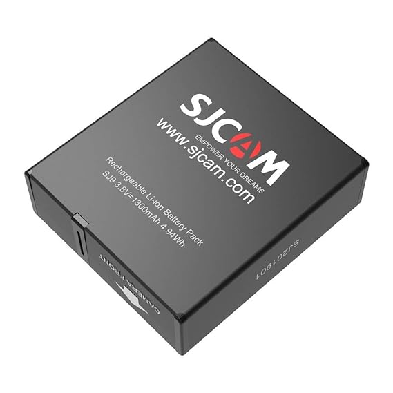 SJCAM SJ9 SJ10 Series External Battery for SJ10 Pro, SJ10X, SJ9 Strike and SJ9 Max 3.8V 1300mAh (SJCAM SJ9 Series Battery)