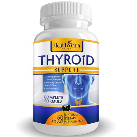 Thyroid Support Supplement - Complete Vegetarian Formula for Increased Metabolism & Effective Weight Loss - Highest Quality Natural Ingredients Including L-tyrosine, Iodine & Vitamin B12