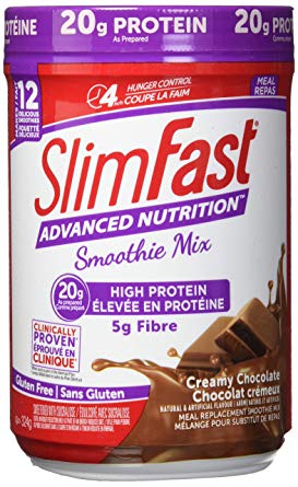 Slim Fast Advanced Nutrition, Meal Replacement or Weight Loss Shake, 20g High Protein Smoothie Powder, Creamy Chocolate, Gluten Free, 324g