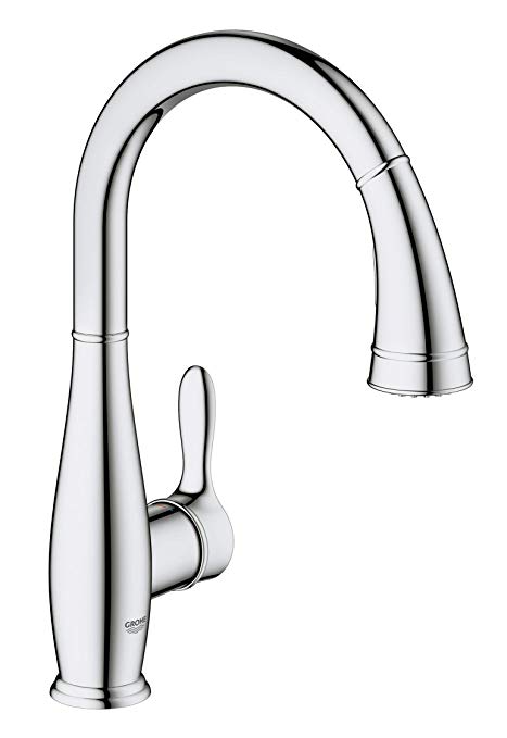 Grohe 30213001 Parkfield Single-Handle Pull-Down Kitchen Faucet StarLight Chrome