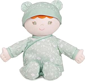 GUND Baby Sustainable Baby Doll, Plush Doll Made from Recycled Materials, for Babies and Newborns, Green, 12”