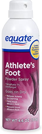 Athlete's Foot Powder Spray 4.6oz by Equate, Compare to Tinactin