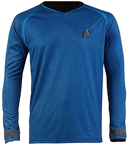 Cosparts Into Darkness Spock Blue Man's Uniform T-Shirt
