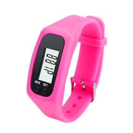 Laimeng Digital LCD Pedometer Run Step Walking Distance Calorie Counter Watch